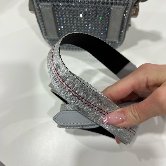 Off White Crystal Mini Flap Bag - Picture 5 of 5
